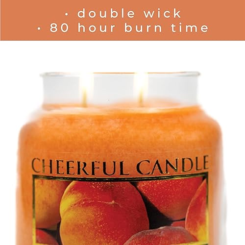 Miniatura 4 de A Cheerful Giver Jugoso melocotón tarro vela, 16 onzas