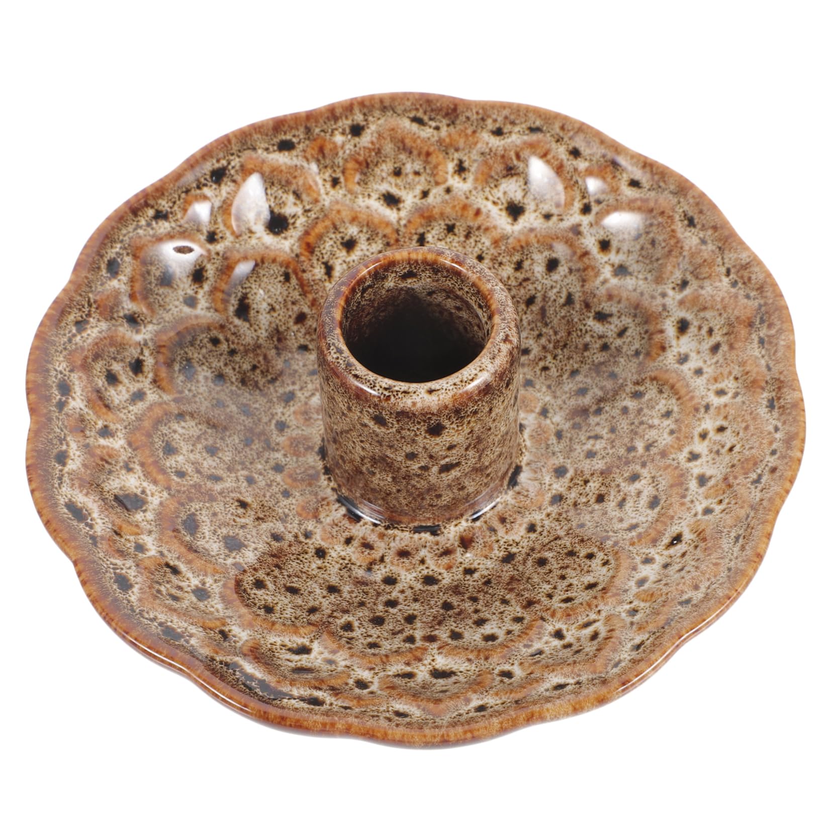 GLEAVI 4 Stück Räucherstäbchen Halter aus Holz und Keramik Eleganter Incense Burner für Meditation und Yoga Stilvolles Desktop Perfektes für Spirituelle Anlässe und Zuhause