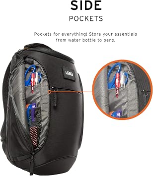 URBAN ARMOR GEAR UAG 18-Liter Backpack Lightweight Tough Weather Resistant Padded Laptop Backpack, fits up to 13-inch, Standard Issue Black