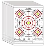 Highwild Paper Targets - Bullseye Target Sheet Paper - Practice for Firearms and Rifles Gun Shooting Outdoors - 13 X 17, 24 Pack