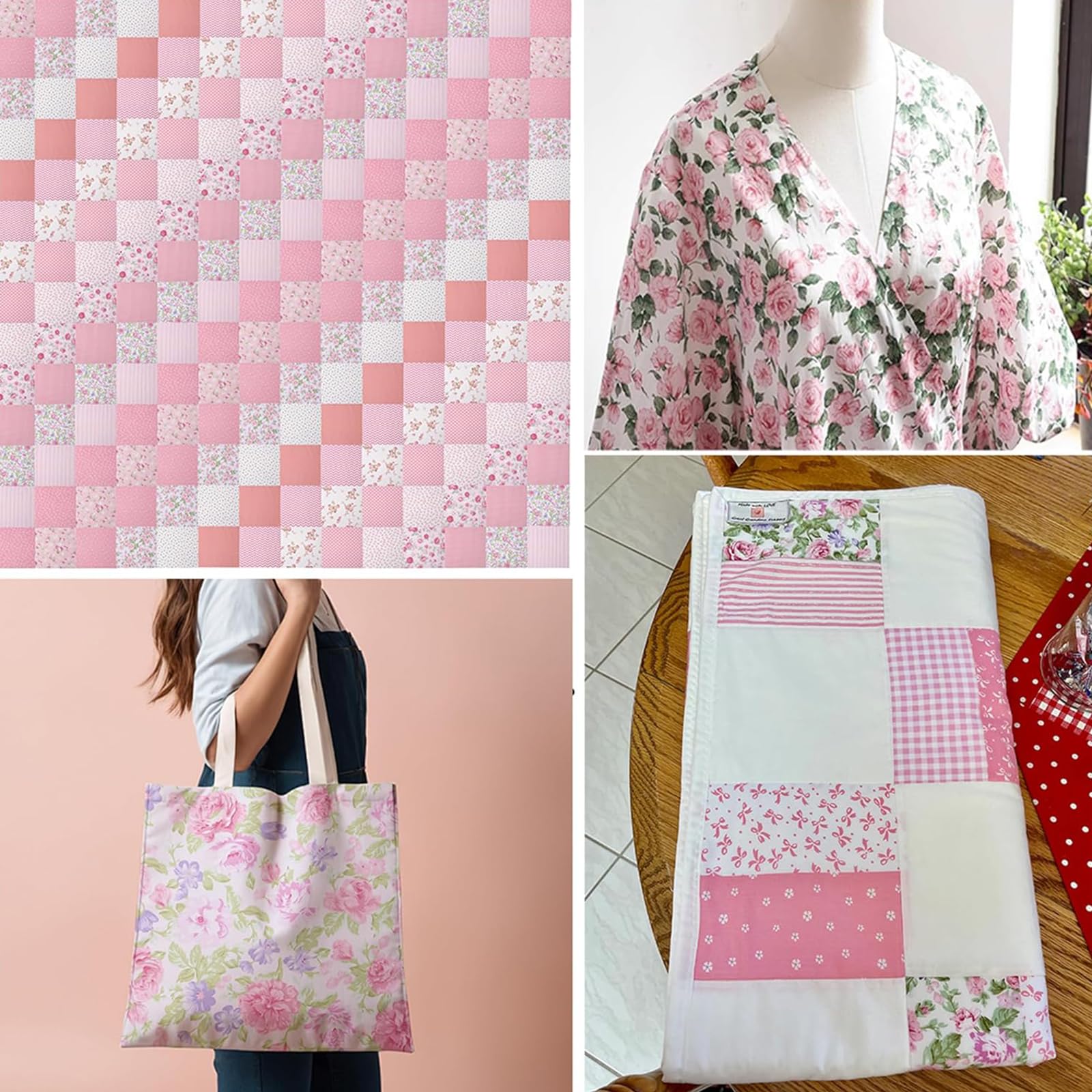 Stofpakket Voor De Quilt Violen In De Wind Formaat Ongeveer 110 Cm X 110 Cm