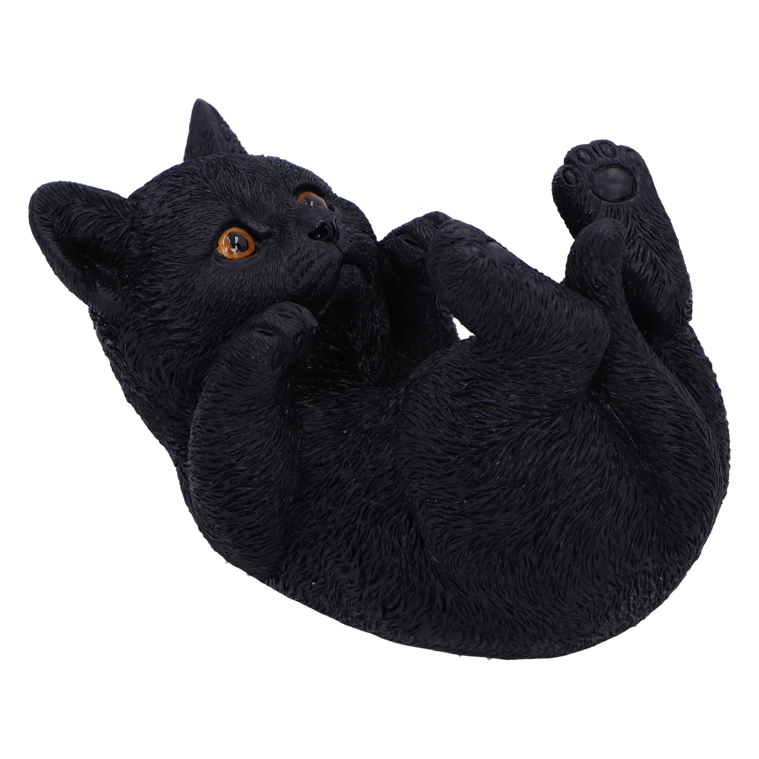 Nemesis Now Familiar Helper 12.5cm, Black Cat Ornament, Collectable Cat Giftware, Cast in the Finest Resin, Expertly Hand-Painted