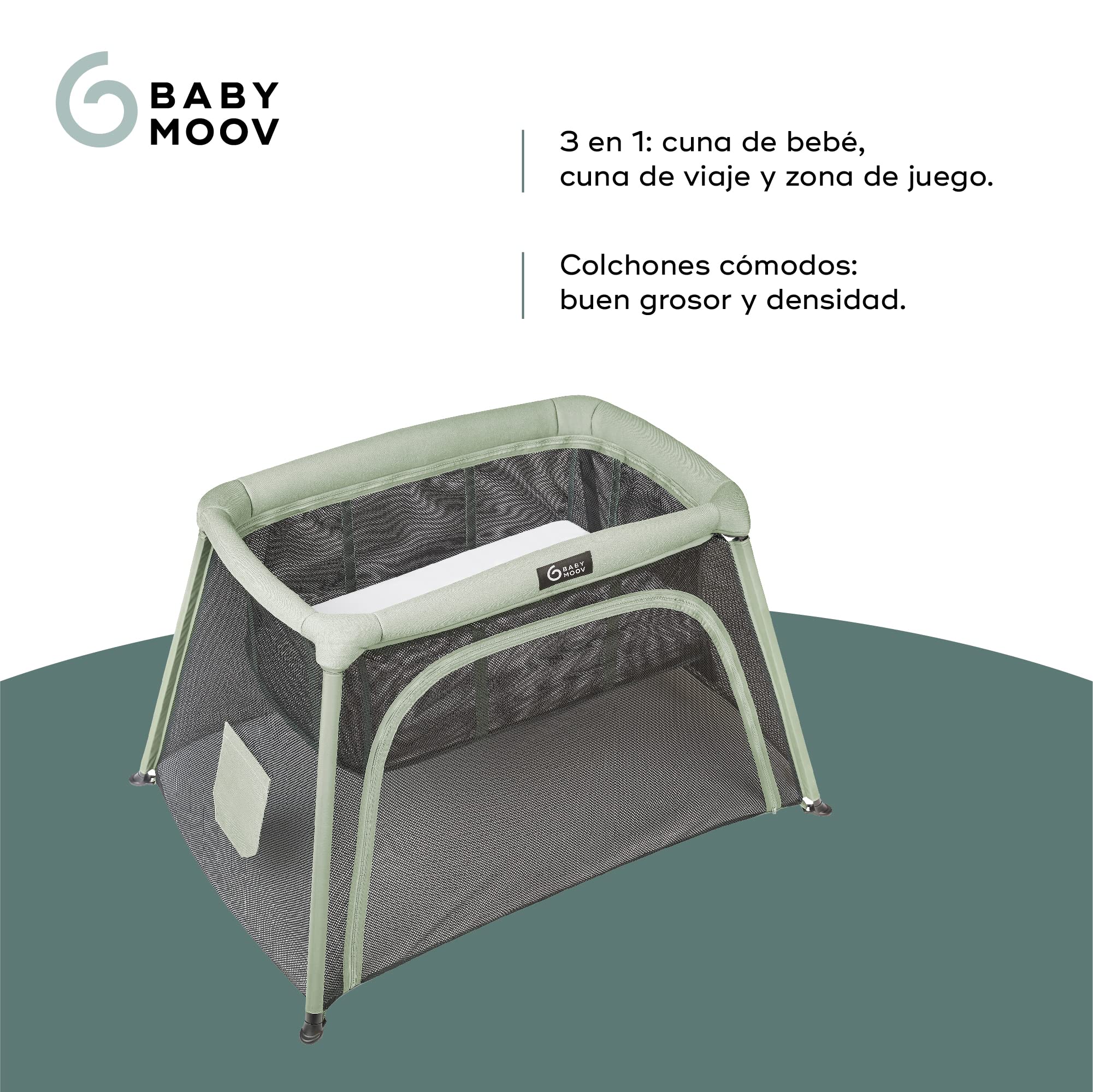 Babymoov Cuna de viaje 3 en 1 Moov and Comfy