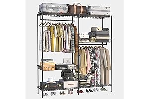 70'' Wire Hanging Closet Organizer for Effortless Wardrobe Expansion