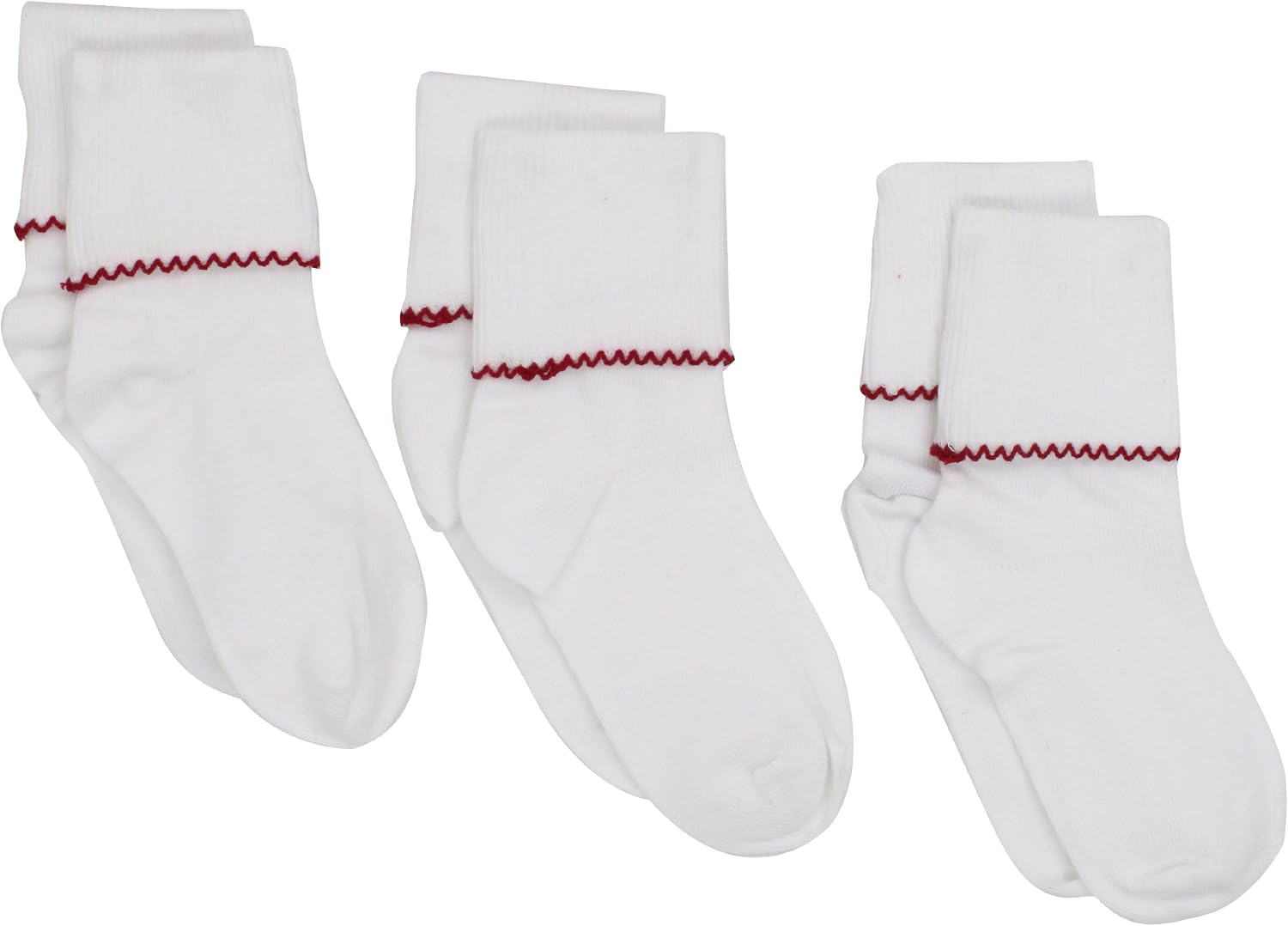 Jefferies Socks Girls 2-6X Seamless Tatted Edge Sock