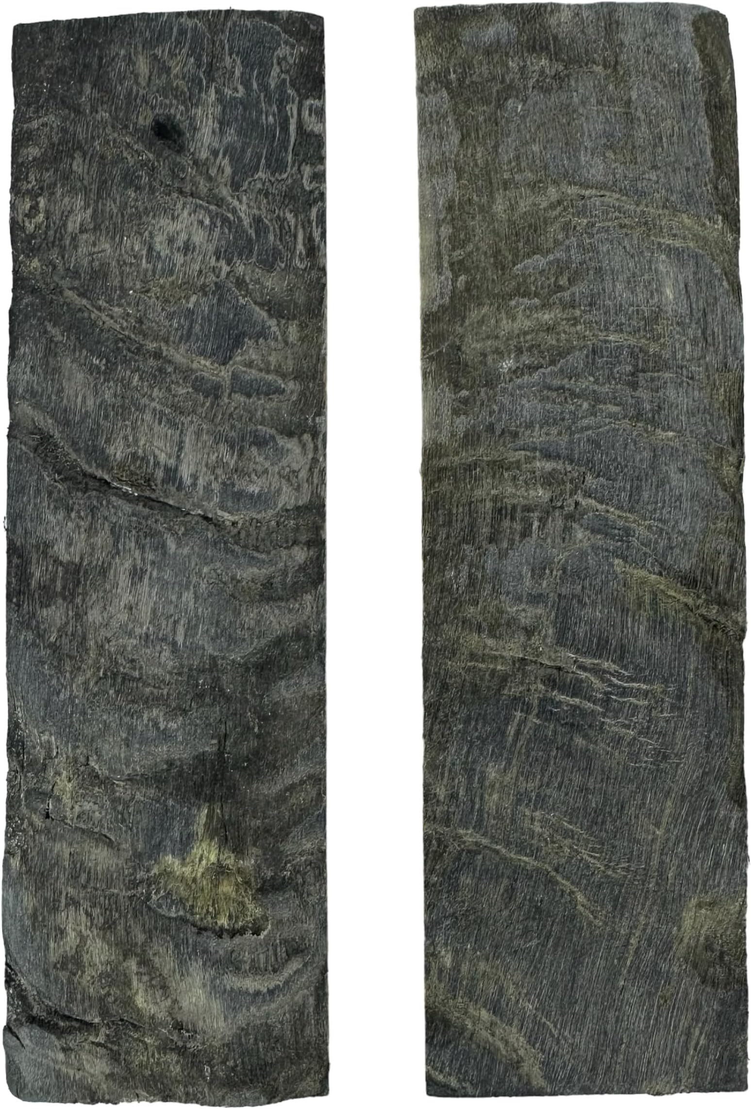 Malayan Products 2 Ram Horn Scales Knife Handle Making Premium Blanks 5 inch Unique Custom Knife Crafting Natural Material (Dark)