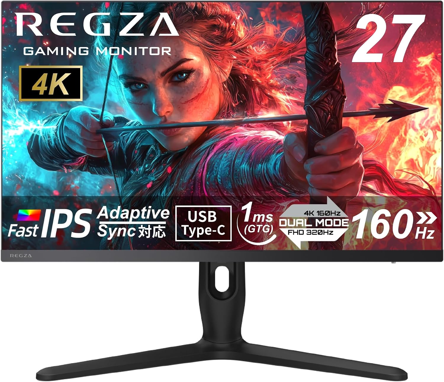 REGZA RM-G277R（27型 4K HDR400・160Hz/FHD 320Hz）
