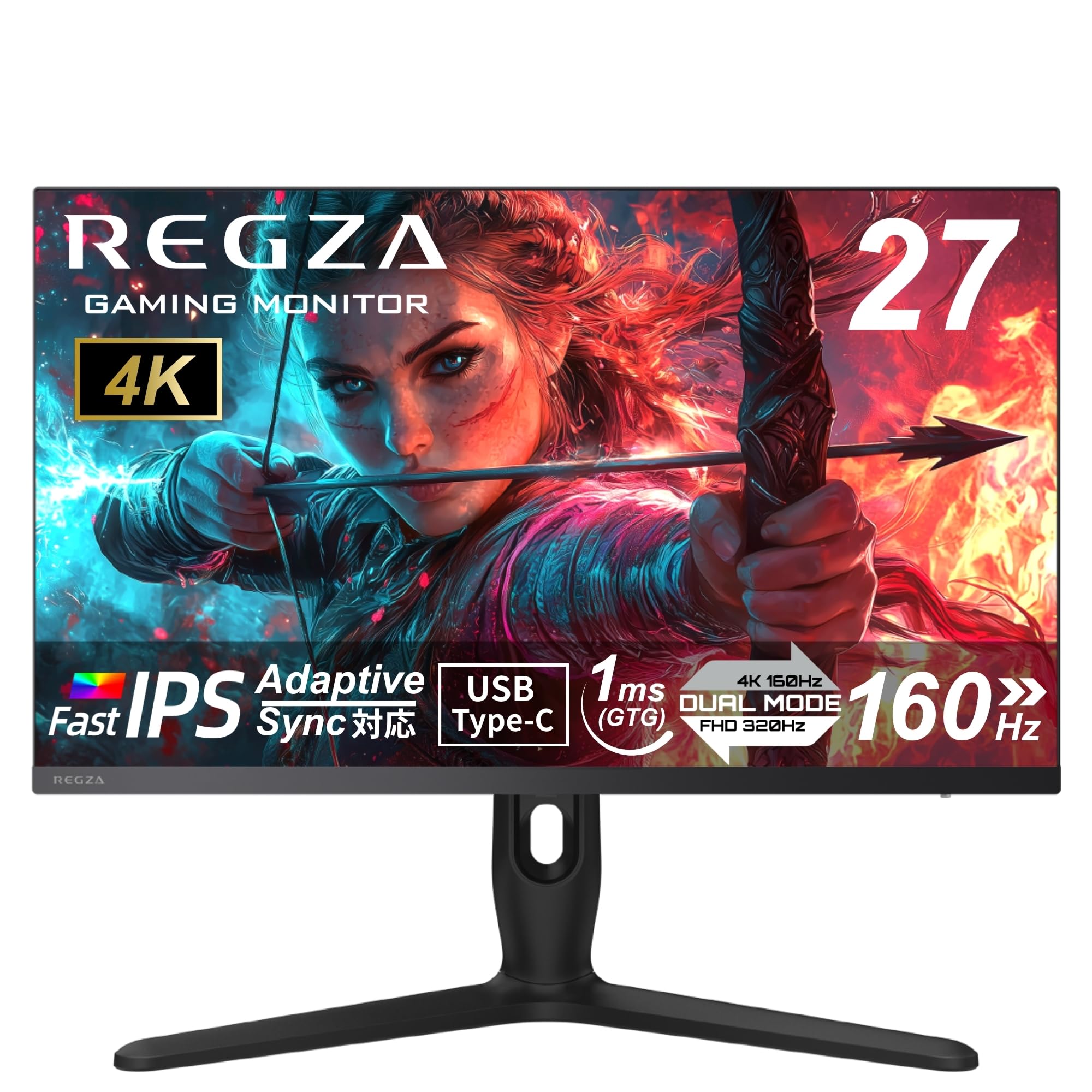 【ほぼ新品】REGZA ゲーミングモニター 27インチ RM-G277R Amazon.co.jp: REGZA ゲーミングモニター 27インチ 4K 160Hz/FHD 320Hz