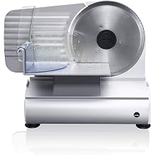 Wilfa Sharp All-Purpose Slicer, 200 watts, with Sharp Blade Made of German Quality Steel, Adjustable Cutting Thickness, Silver