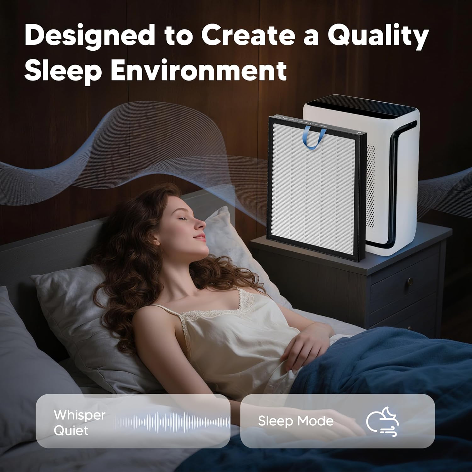 Vital 200S Replacement Filter for LEVOIT Vital 200S and Vital 200S-P Air Purifier, True HEPA and High-Efficiency Activated Carbon Filter, Vital 200S-RF, 2 Pack, White - Image 10