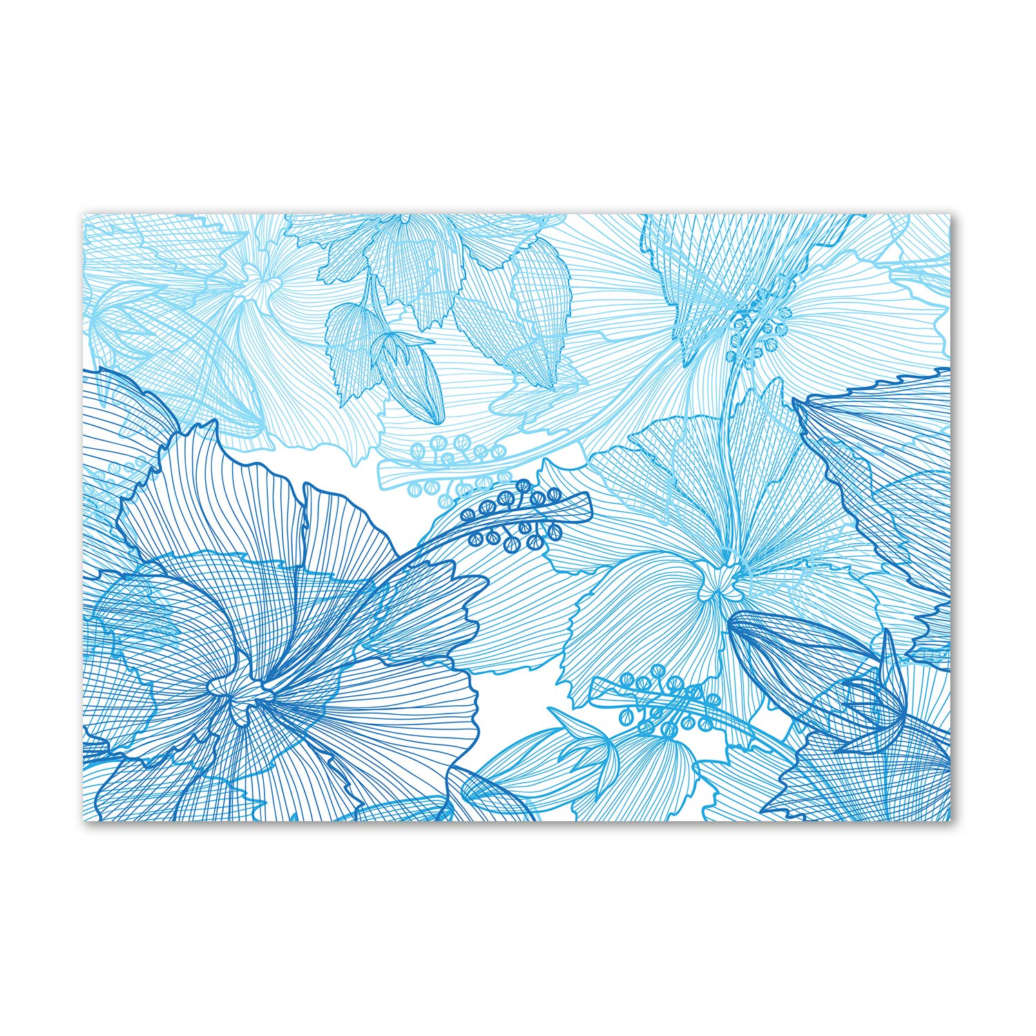 Tableau plexiglas fleurs hawaïennes pour sublimer l'ambiance de votre salon