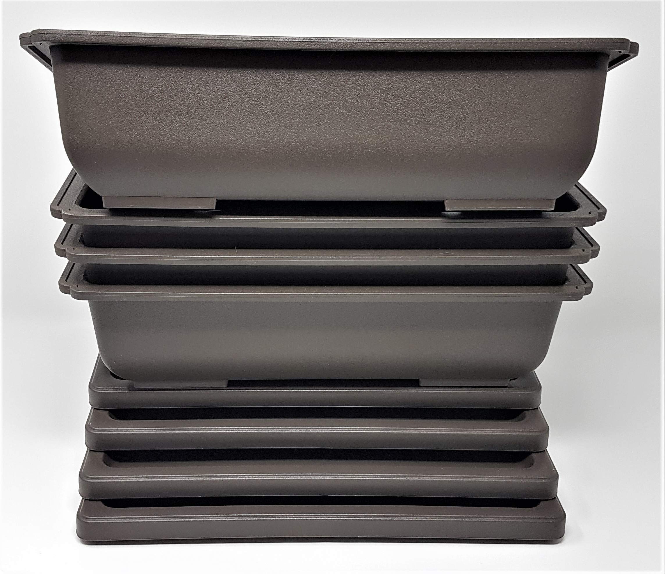 4 * 30cm Plastic Bonsai pots with Matching drip Tray