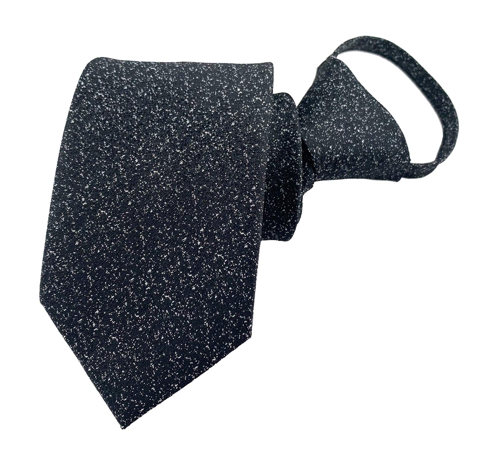 Lovacely Zipper Ties for Men, 2.76 Inch Classic Woven Silk Zip Necktie Pre-tied Paisley Various Designs Zipper Neck Tie