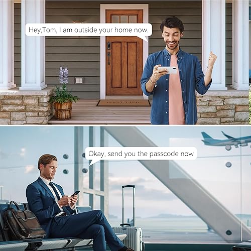 Miniatura 7 de BEBASIA - Cerradura de puerta de huella digital con juegos de asas, cerradura de puerta de entrada sin llave, juego de cerradura de puerta delantera