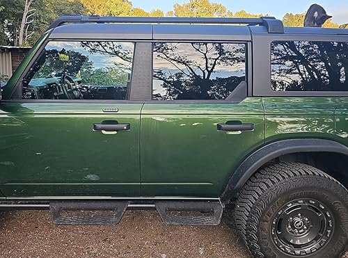 Miniatura 6 de Calcomanía de ventana para Bronco Ventana Central Pillar Trim Exterior Aluminio Cubierta Shell Shell para Ford Bronco 2021-2024 Bandera Americana