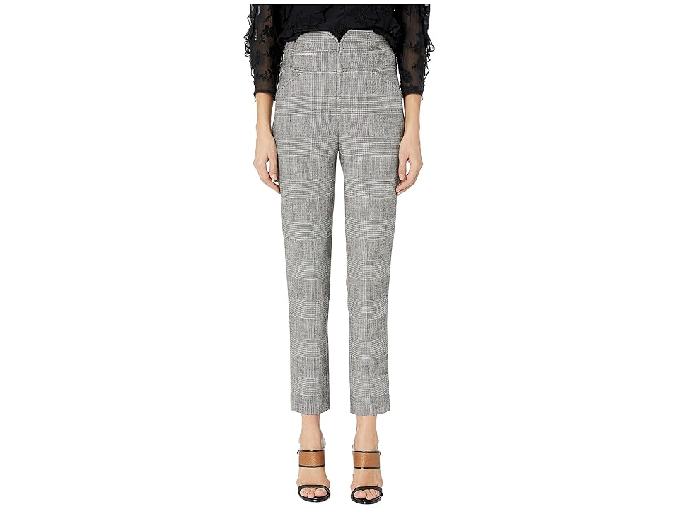 

Rebecca Taylor Plaid Pants (Black Combo) Women's Casual Pants