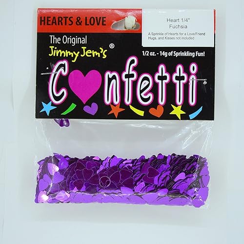 Miniatura 2 de Confeti Corazón 14" Fucsia - Paquete al por menor #8502 QS0