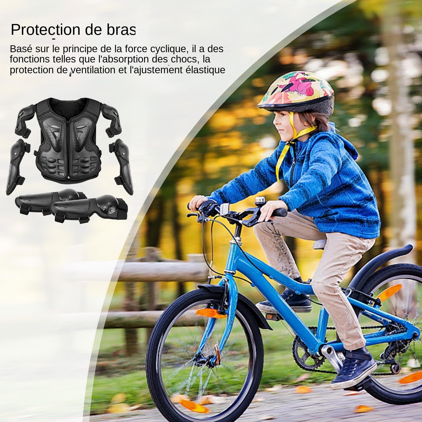 Protecteur de Moto pour ,équipement de Moto pour | Équipement de Cyclisme | pour | Combinaison de Bras de Moto pour , équipement de Cyclisme Hors Route, coudières, genouillères, Protection de Poitrine,