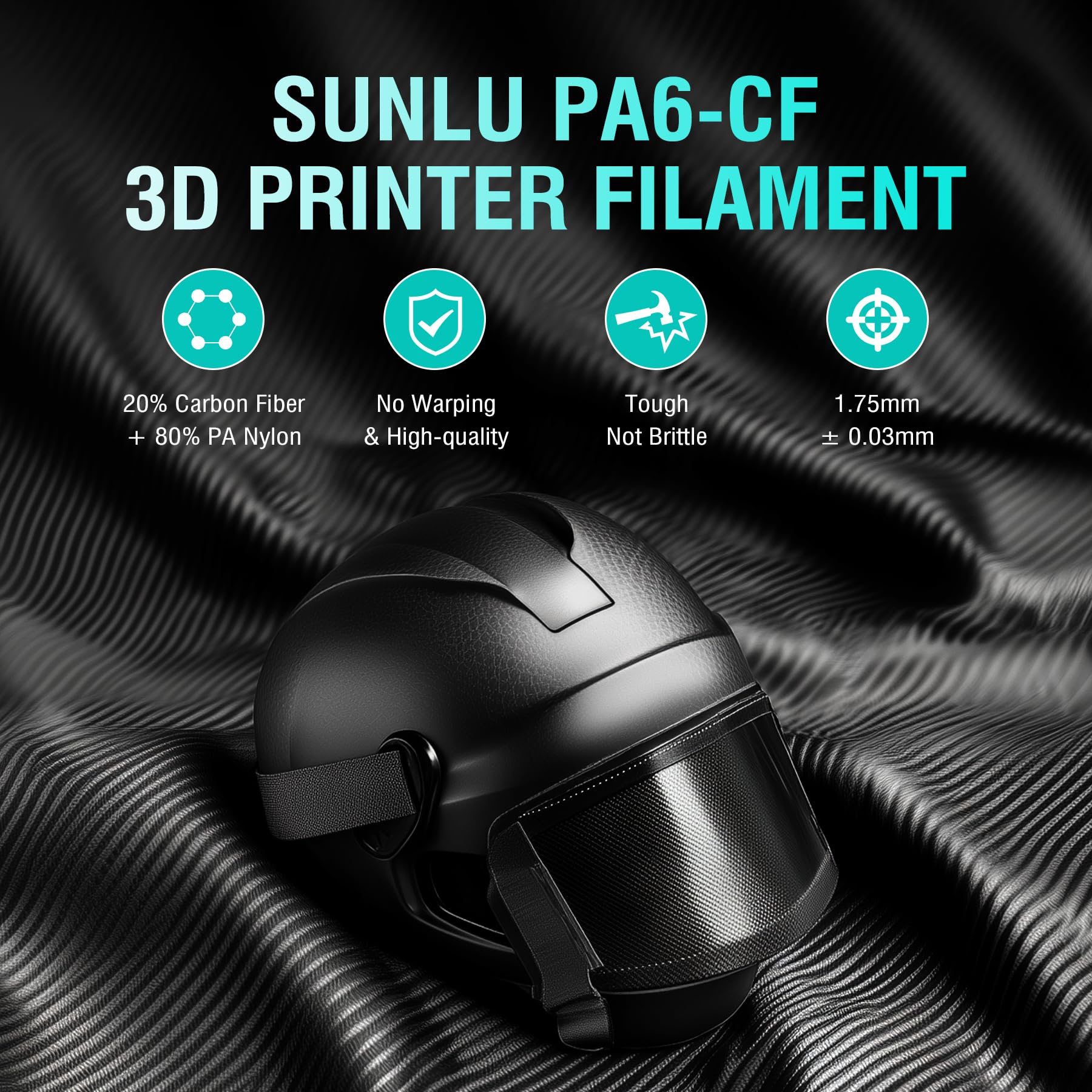 Carbon Fiber Nylon 3D Printing Filament - 1KG -2 Carbon Fiber Nylon 3D Printing Filament - 1KG -2