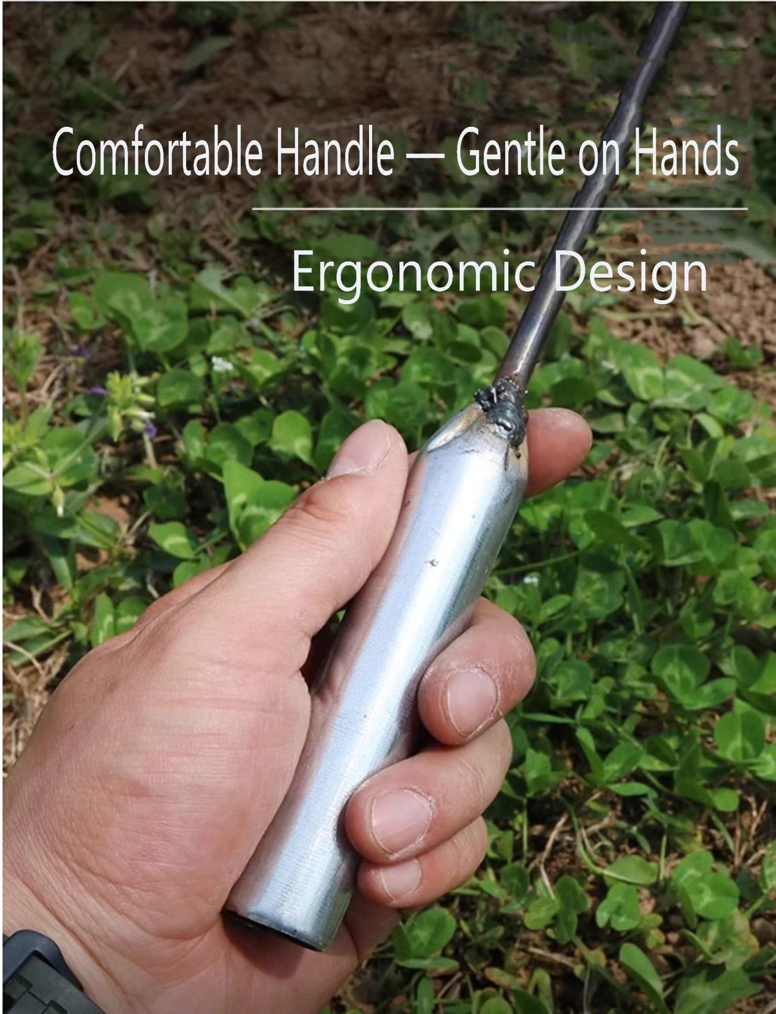 Weed Pulling Tool, sarchiatore manuale con manico, artefatto da giardino, per prato e giardino