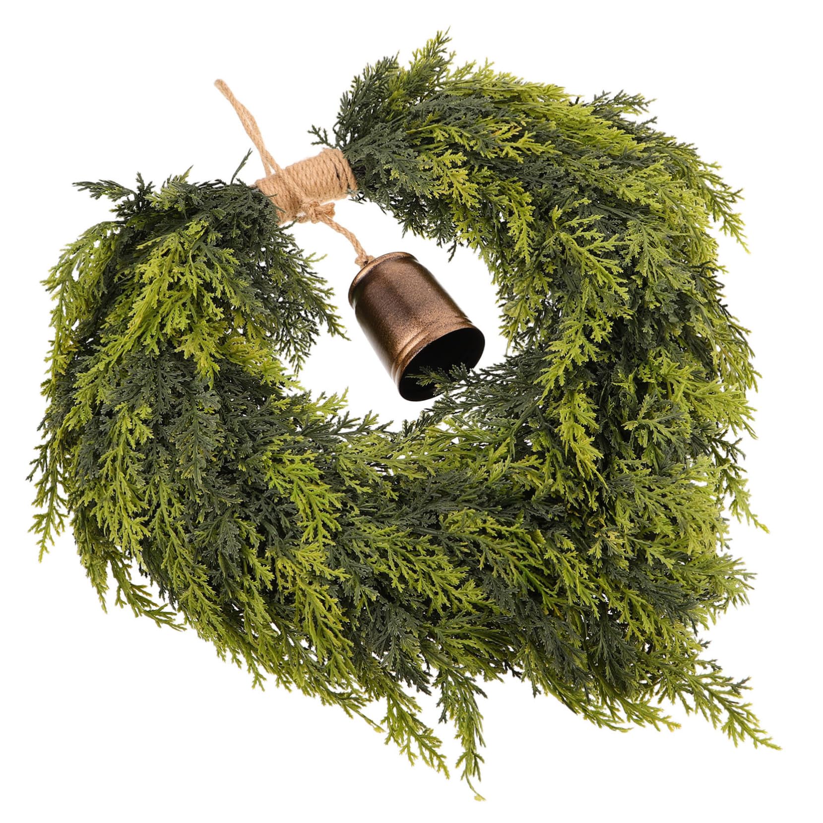 Toyvian Guirnalda de Puerta de Navidad Guirnalda de Cascabel Decoración Navideña para Puerta de Entrada Chimenea Decoraciones