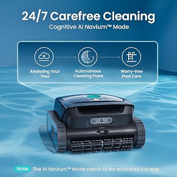 (2026 Upgrade) AIPER Scuba V3, 240 Min Runtime Upgrade Battery Life, AI Vision Cordless Robotic Pool Cleaner, Multi-Layer Filtration, Include Wireless Charging Dock, Gray