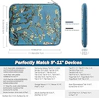 Vista 2 de MoKo Funda para tablet de 9 a 11 pulgadas, compatible con iPad Air 5/4th 10.9, iPad Pro 11 M2 2022-2018, iPad 10th 10.9 2022, Galaxy Tab S9 11, Tab