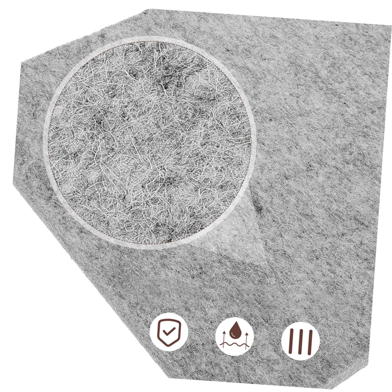 TOYANDONA Tappetino da Stiro in Feltro di Lana Naturale Riutilizzabile e Versatile per Piccoli Spazi e Forniture per Stiratura, Resistente al Calore e Assorbente 30x35,5 Cm