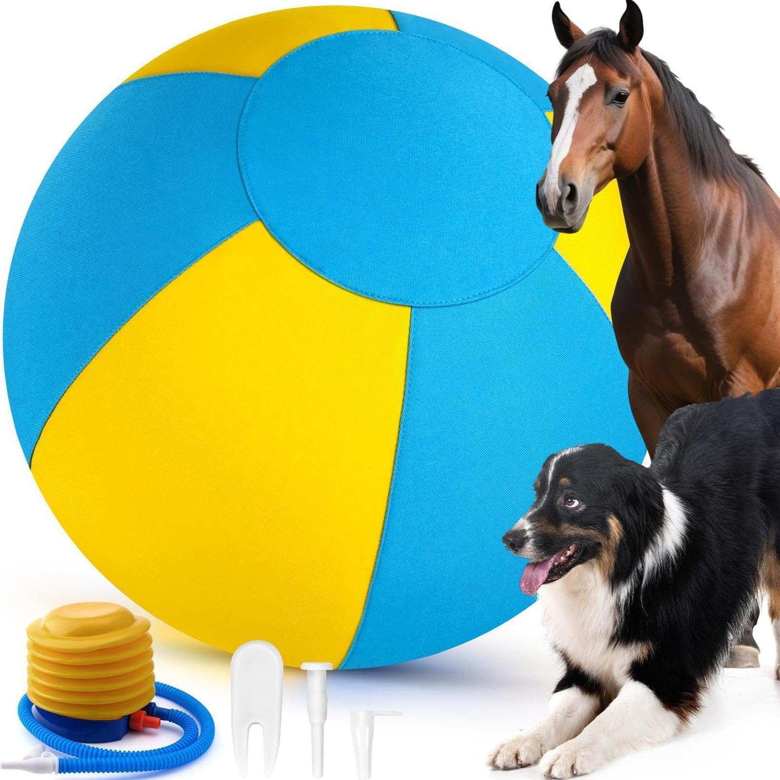 Herding Ball – Ballon mobile interactif – 20,5 x 13 x 13 cm – Jouet pour chien – pour jouer en plein air, stress, tension, ennui, stimulation, enrichissement