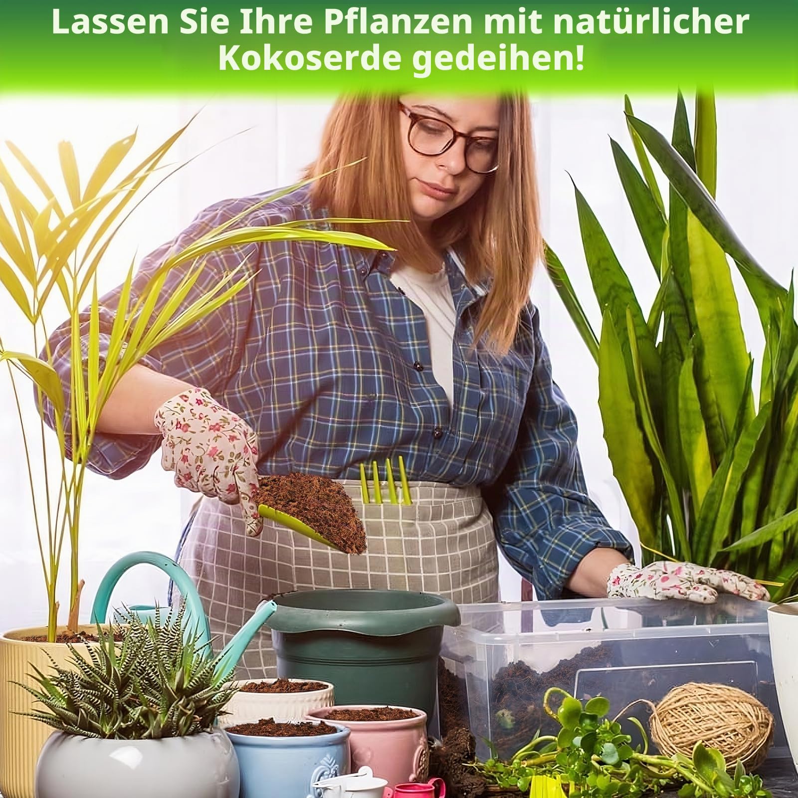 Legigo 2 Stück Premium-Kokosfaser-Briketts für Pflanzen – 100% biologische, komprimierte Kokosfaser-Briketts als Startmischung, Kokosfasern aus Kokosnussschalen zum Pflanzen, Substrat für Blumenerde