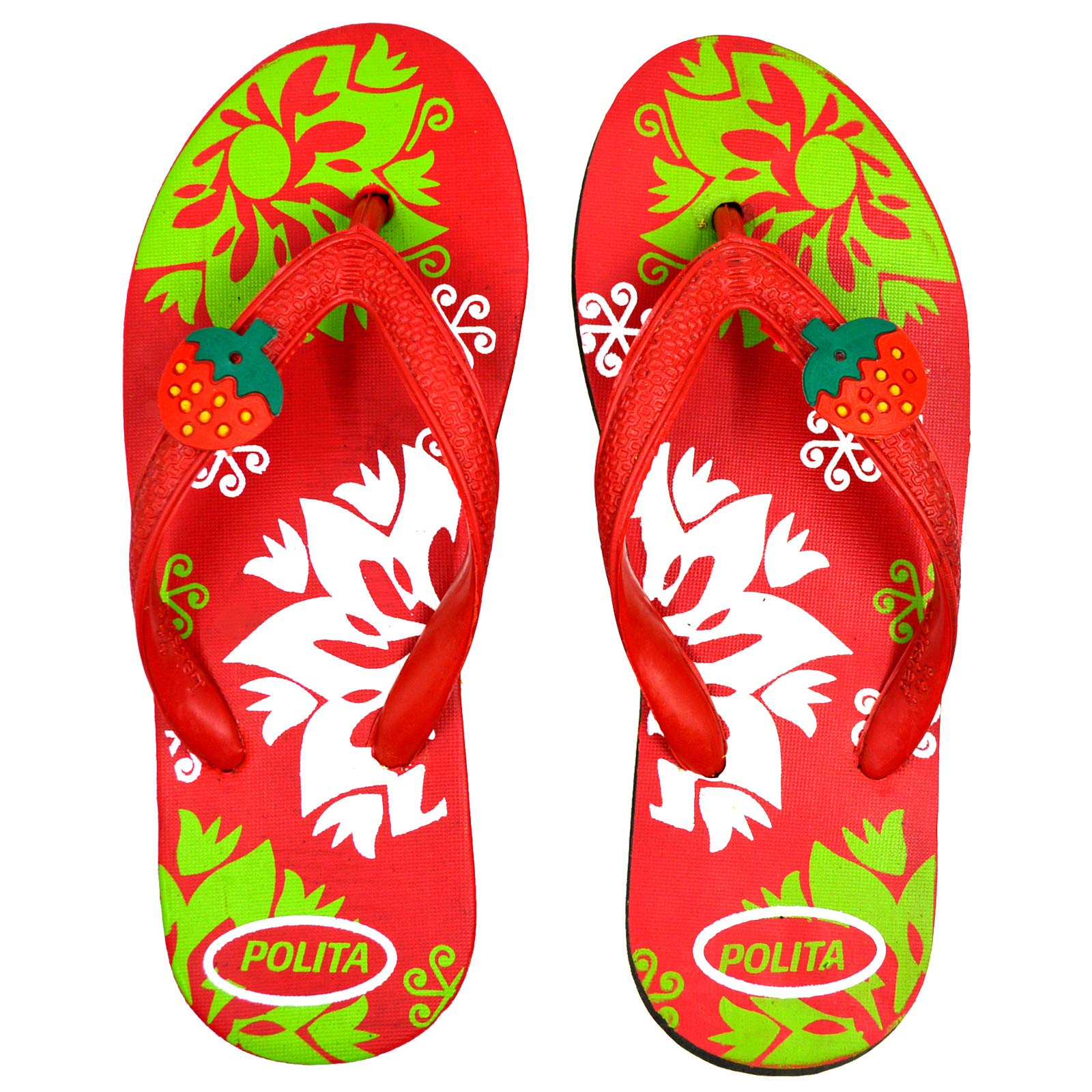 POLITA Womens Red Floral Flip Flops Slipper (f38), 4 UK (B07ZRHDVBF) Amazon Price History, Amazon Price Tracker