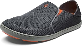 OLUKAI Nohea Mesh Men's Slip On Sneakers, Lightweight & Breathable Shoes for Everyday Wear, All-Weather & Enhanced Traction