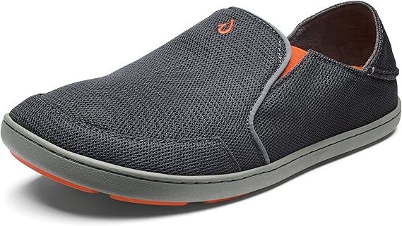 OLUKAI Nohea Mesh Men's Slip On Sneakers, Lightweight & Breathable Shoes for Everyday Wear, All-Weather & Enhanced Traction
