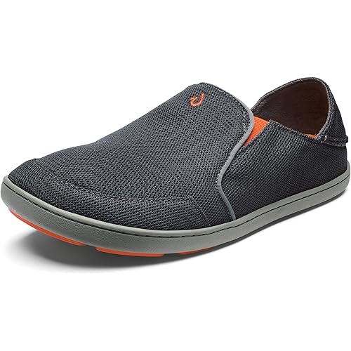 OLUKAI Nohea Mesh Men's Slip On Sneakers, Lightweight & Breathable Shoes for Everyday Wear, All-Weather & Enhanced Traction