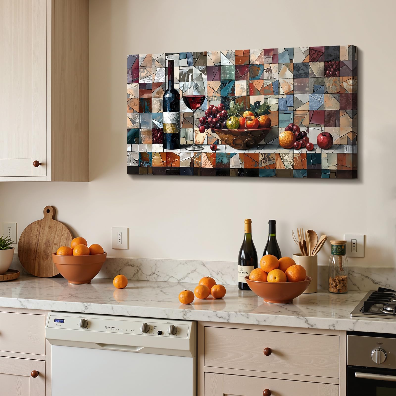 hyidecorart Moderno Cuadros Decoracion Salon Cocina Dormitorios 59x119 cm | Motivo Artístico, Impresión HD, Fácil de Colgar, Gran Formato, Decoración Mural Armoniosa, Regalo, Montaje Rápido