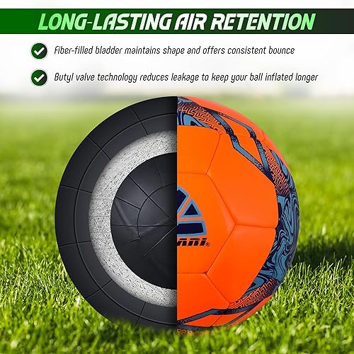 Miniatura 3 de Vizari Toledo Balón de fútbol Entrenamiento al aire libre y divertido fútbol para niños, niñas, jóvenes y niños pequeños Ideal para todos los