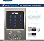 Schlage BE469ZP CEN 622 Connect Smart Deadbolt with Alarm with Century Trim in Matte Black, Z-Wave Plus Enabled