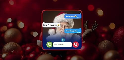 Uma ligação do Papai Noel: Magia de vídeo, voz e bate-papo