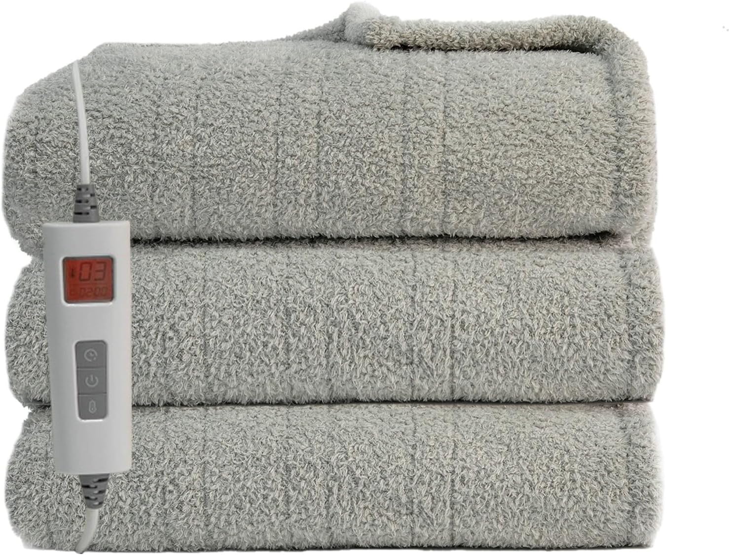 Cosi Home® Luxury Faux Fur Heated Throw Electric Heated Blanket with