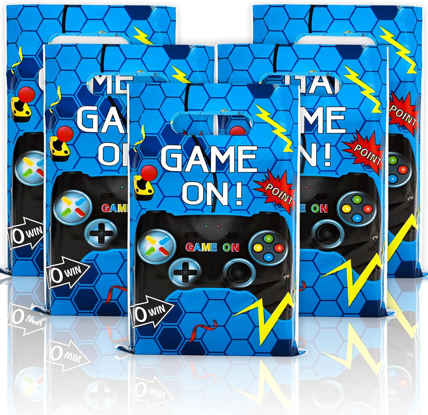 Whaline 60Pcs Game Party Favors Bags Video Game Candy Treat