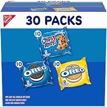 Nabisco Sweet Treats Cookie Variety Pack OREO &amp; CHIPS AHOY!, 30 Snack Packs