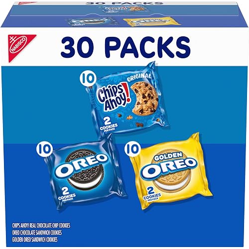 Nabisco Sweet Treats Cookie Variety Pack OREO & CHIPS AHOY!, 30 Snack Packs