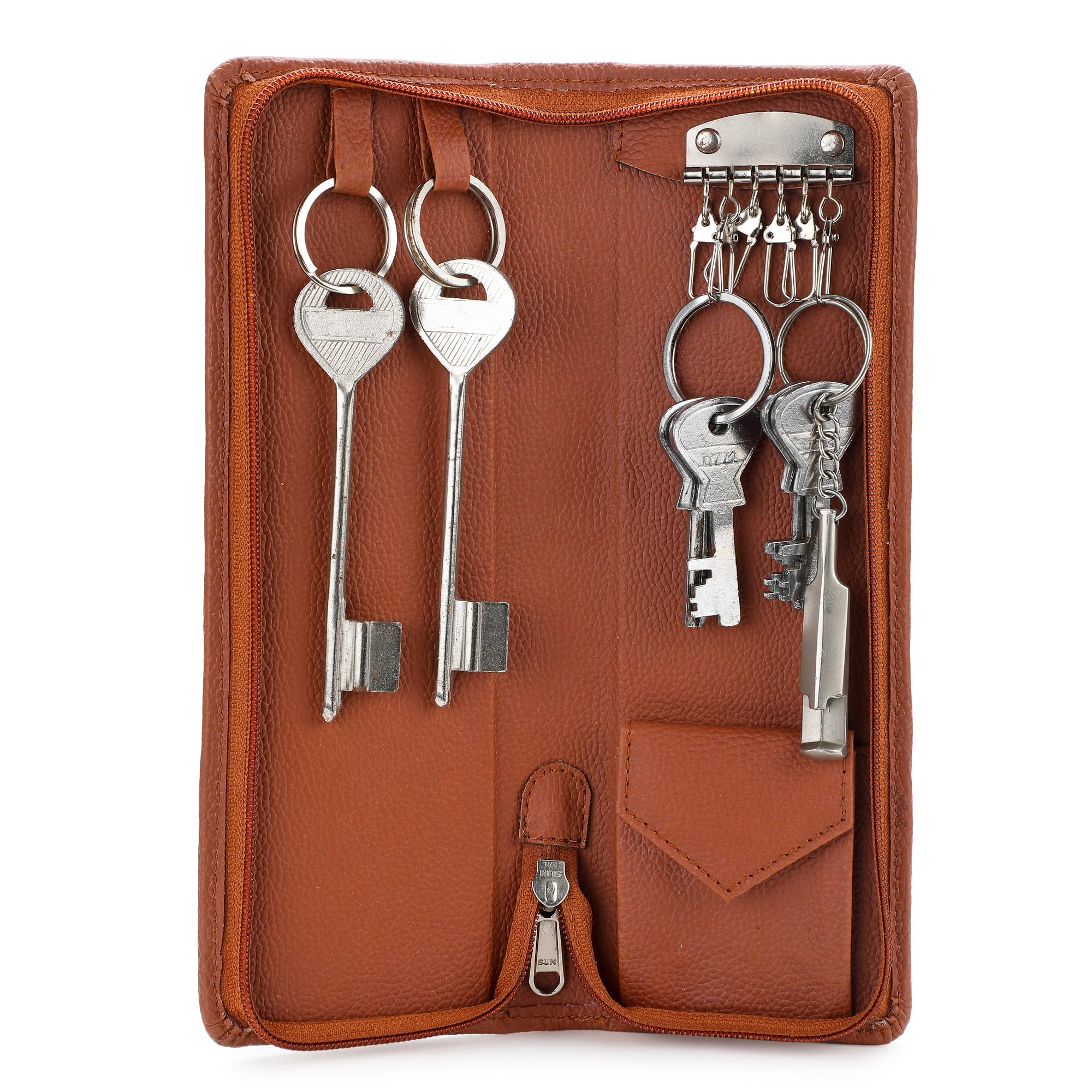 azyeea PU Leather Key Pouch case Wallet Keychain Key pouch holder Men & Women Key Pouch Holder, Durable Bank Locker Key Pouch-picture-10