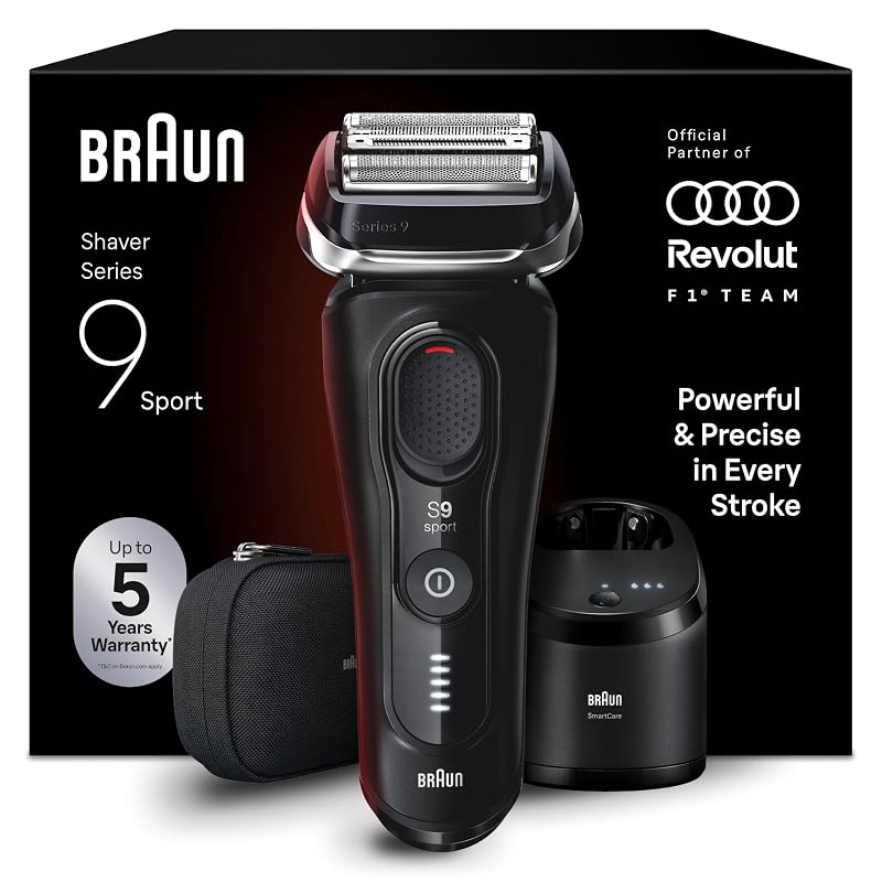 Braun Serie 9 Sport 9150cce — rasatura precisa anche sotto il naso e sul mento