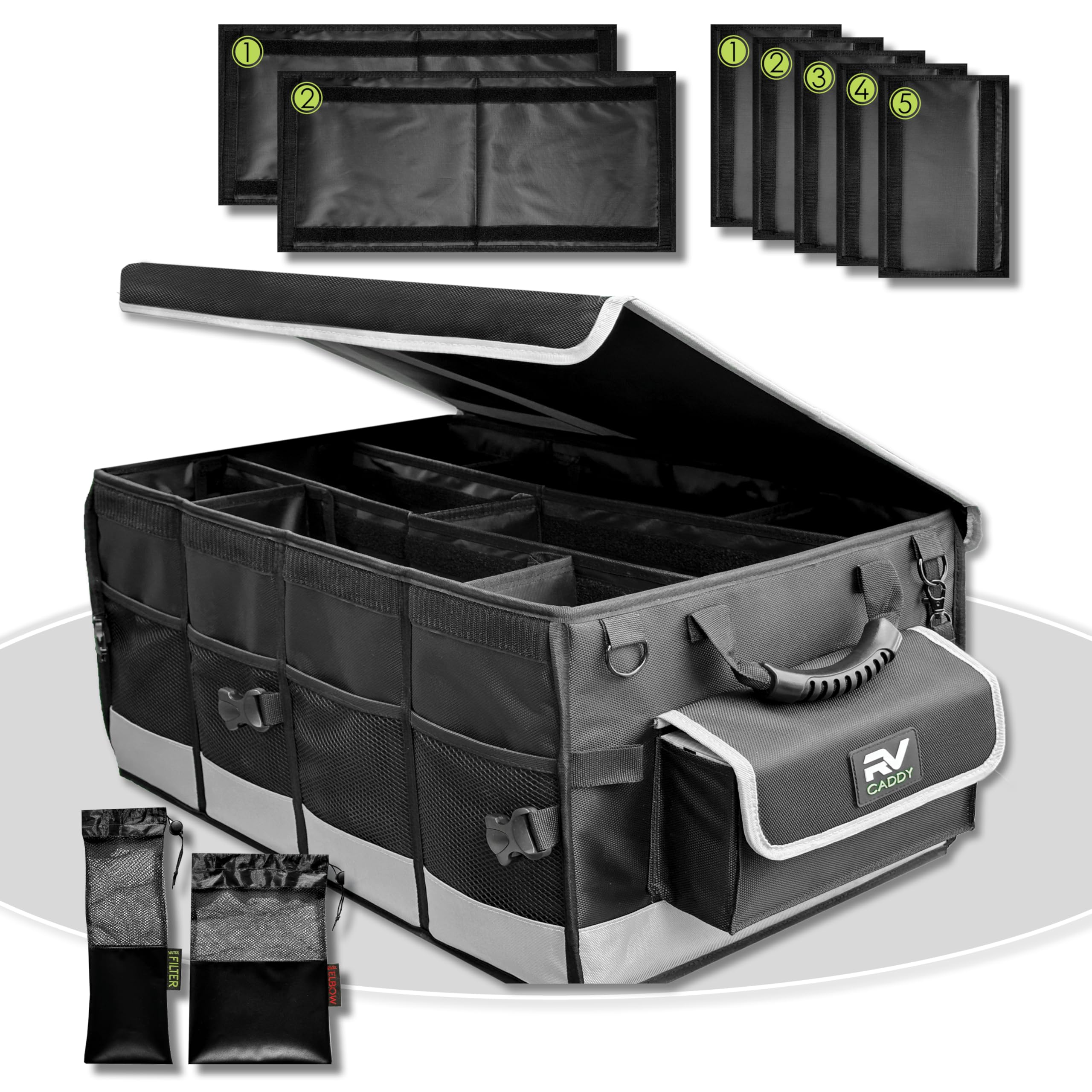 RV Caddy, RV Accessories Organizer, Collapsible, Waterproof and Strong