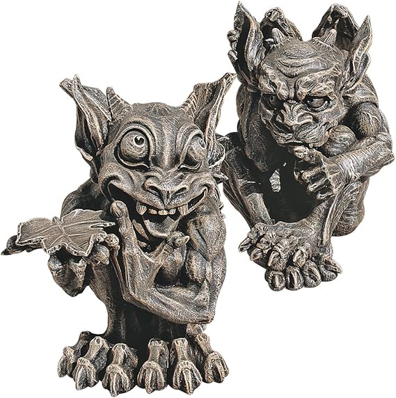 Design Toscano CL93689 Babble and Whisper Gargoyle Statue