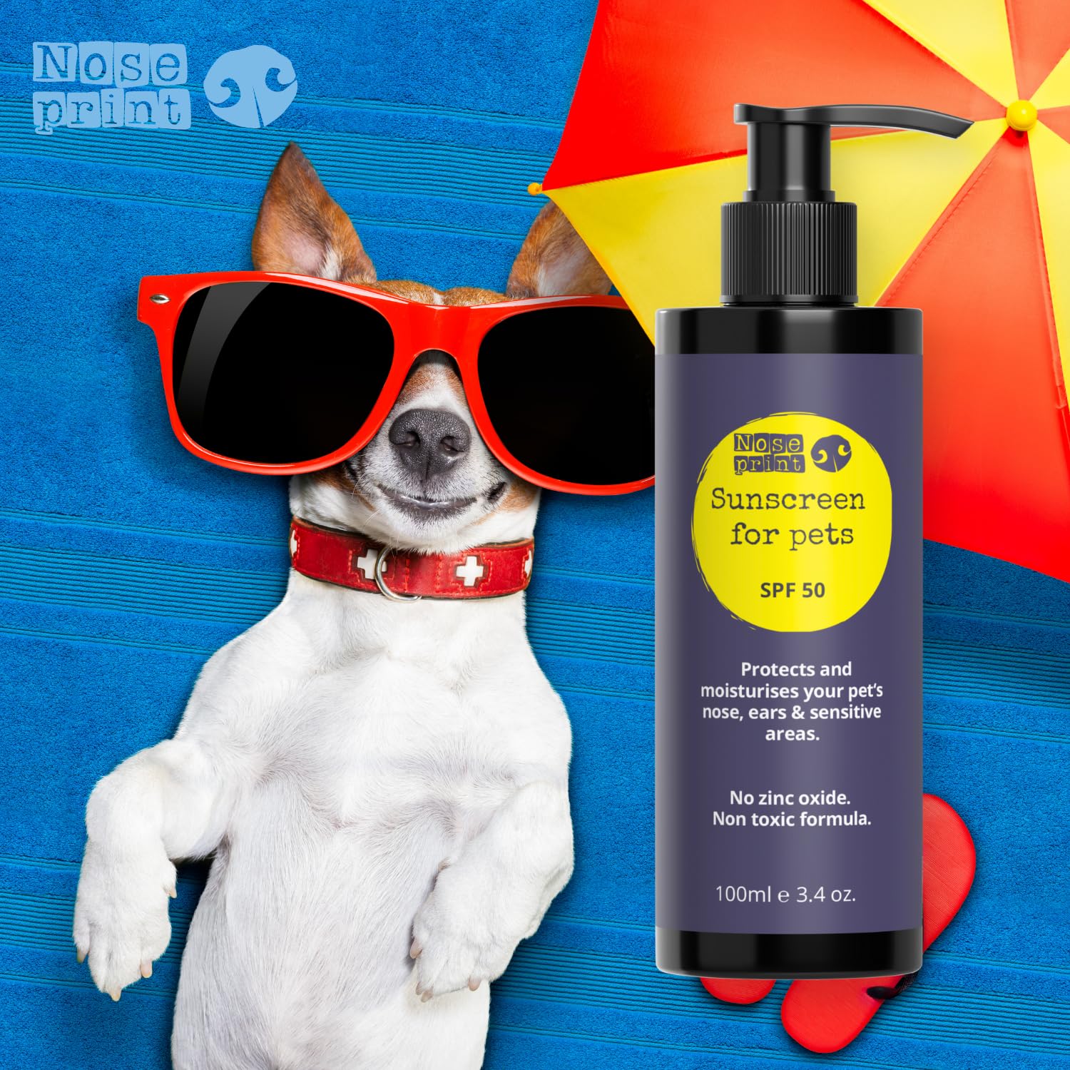 Frozen Lemon Lab 2 Pack Pet Sunscreen Set, SPF 50 Lotion 100ml and Sunblock fpr Pets Balm 30ml, white, 1 count (Pack of 2) - Image 3