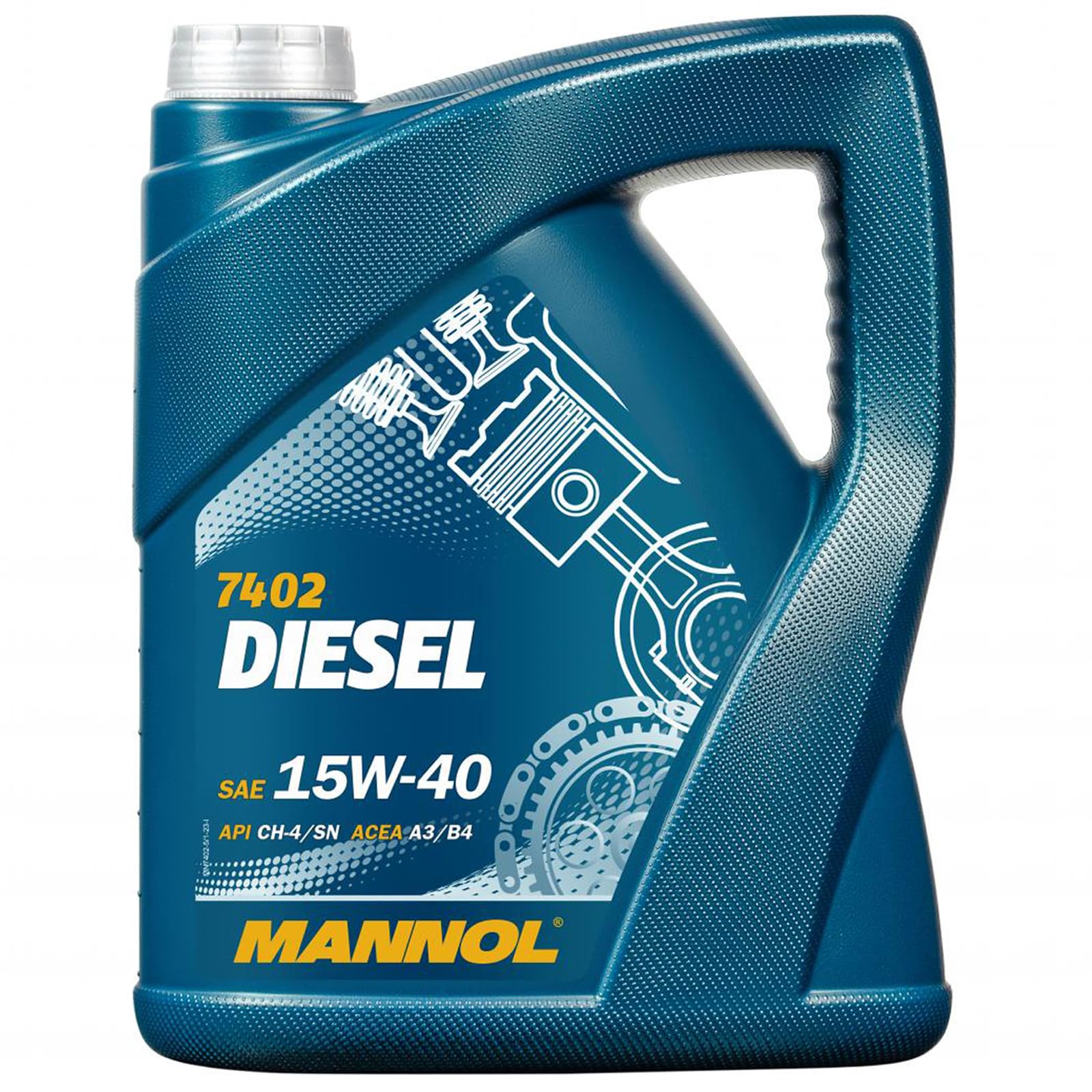 4x 5L Mannol Diesel 15W-40 Motoröl passend für API CH-4/SN ACEA A3/B4 VW 505.00 501.01