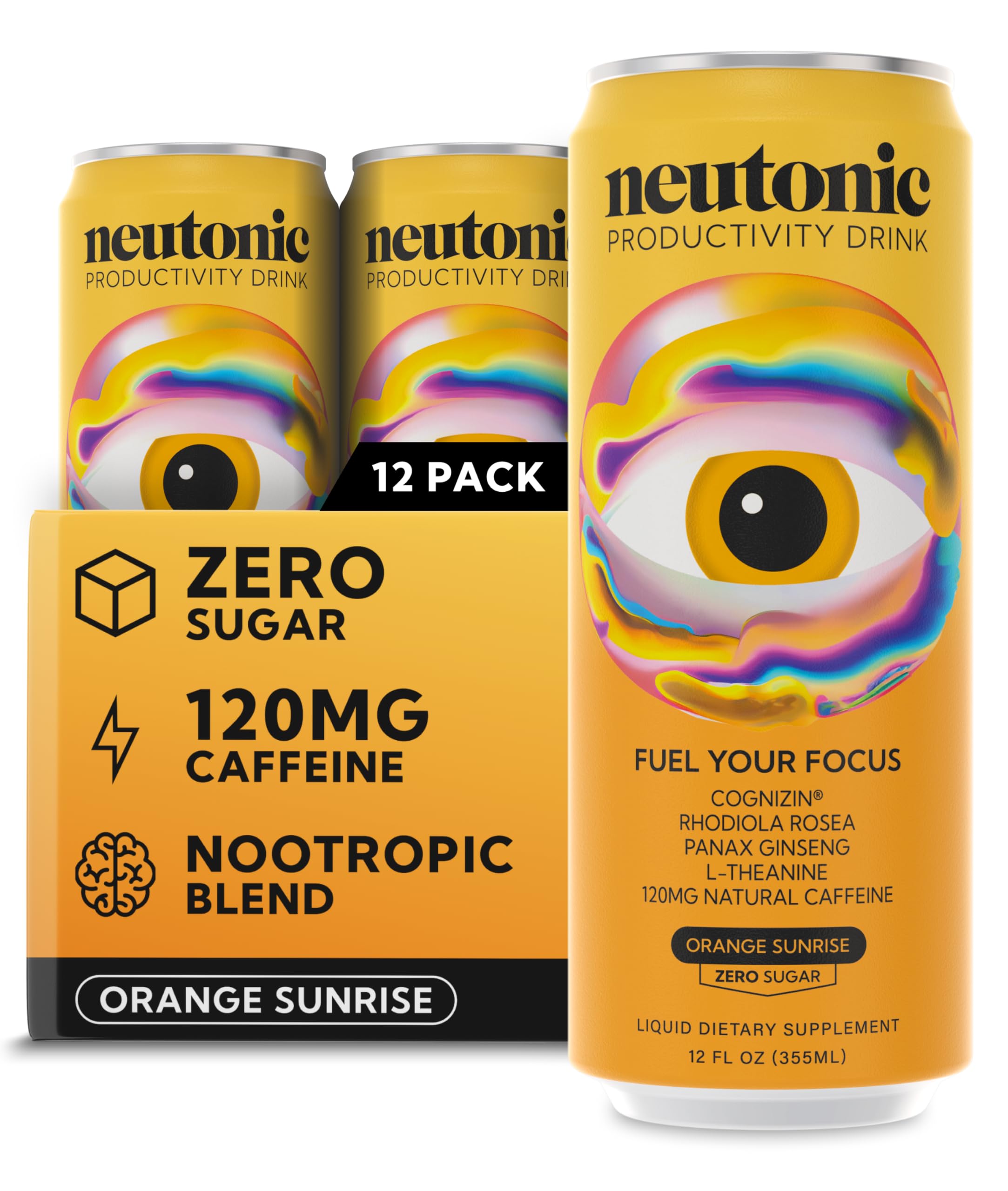 Amazon.com : Neutonic Nootropic Productivity Energy Drink | Orange