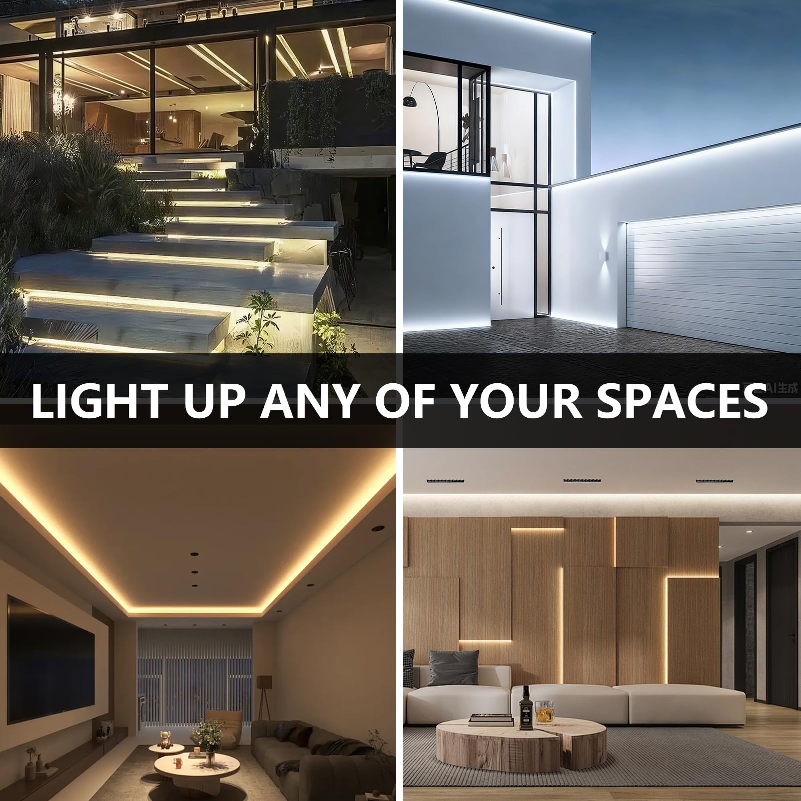 Neon LED Streifen 10m, Wasserdicht IP65 Led Strip Naturweiss 4000K 230V Leds Lichterkette Außen 120 LED/M Flexibler DIY Lichtband Aussenbereich mit Netzteil für Haus, Party, Küche